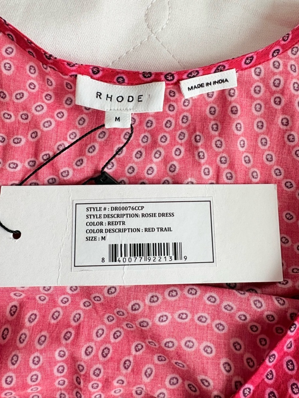 Rhode Rosie Wrap Dress in Red Trail - Picture 8 of 10
